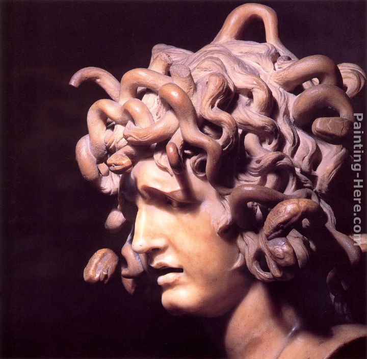 Medusa painting - Gian Lorenzo Bernini Medusa art painting
